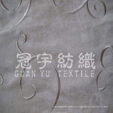 Embroidery Suede Faux Leather Fabric for Sofa Fabric